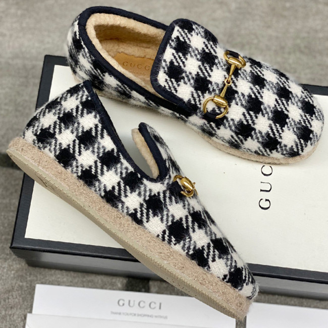 Gucci Womens Shoes Casual Loafers Design Luxury Brand Leather Princetown with Original Box Whatapp