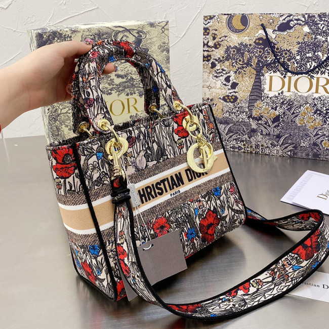 Dior Womens Bags Handbags Luxury Fashion MEDIUM LADY D-LITE BAG with Original Box Whatapp