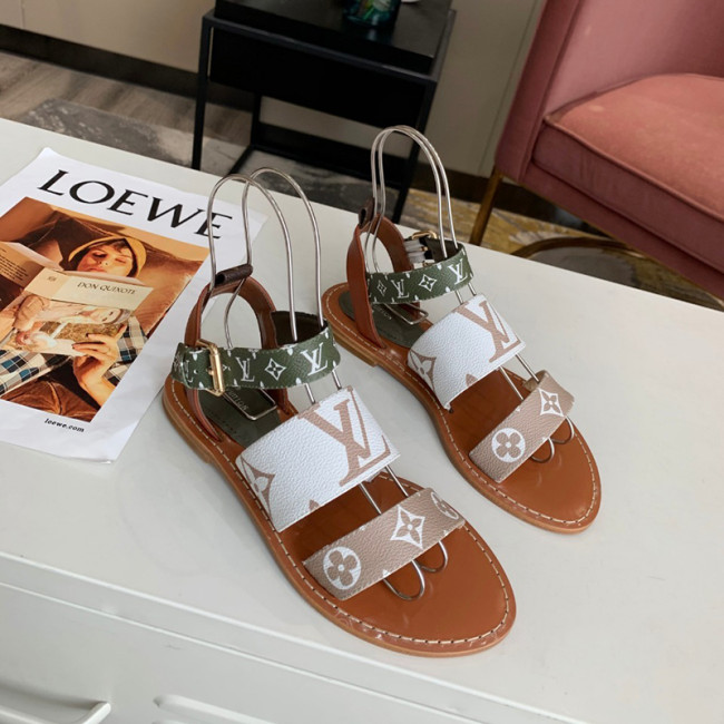 Louis Vuitton Womens Shoes ACADEMY FLAT SANDAL Whatapp