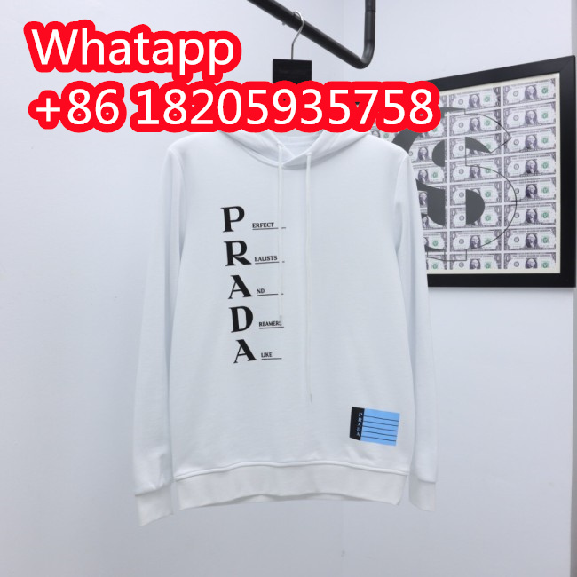 Prada Women Mens Long Sleeve T Shirts Sweatshirt Hoodies Luxury Brand Mens Sweatshirt Whatapp