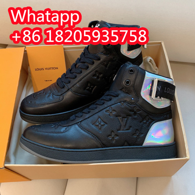 Louis Vuitton Men Shoes Sneakers Casual Luxury Brand RIVOLI SNEAKER BOOT with Original Box Whatapp