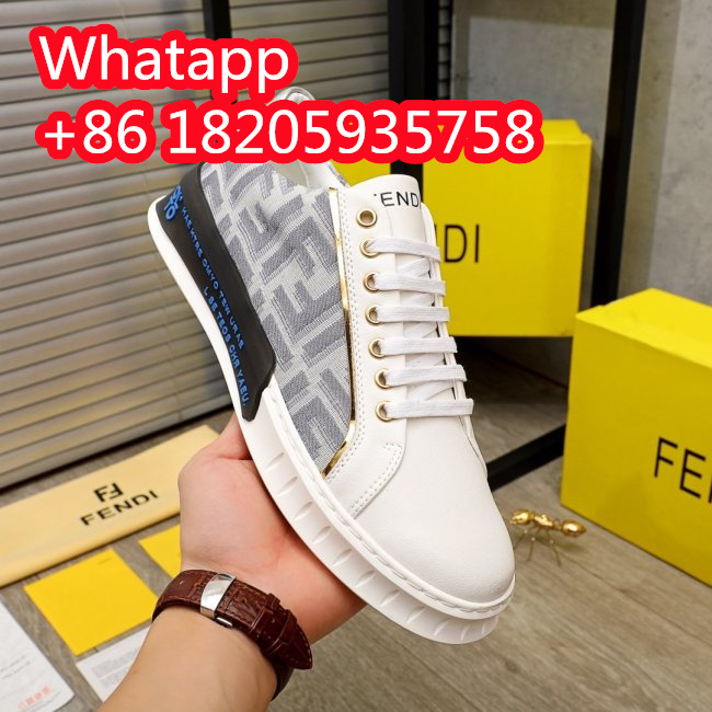 Fendi Mens Shoes Fashion Sneakers Luxury Brand Casual Shoes for Men with Original Box Whatapp