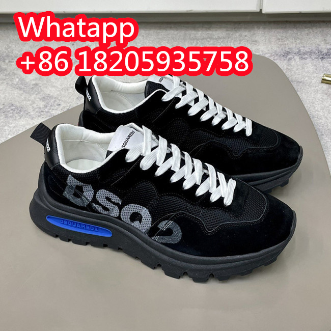 Dsquared2 Men Shoes Sneakers Luxury Brand Breathable RUN DS2 LEGEND Boxer Bumper SNEAKERS with Original Box Whatapp