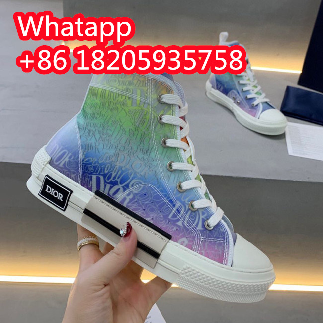 Dior Womens Mens Shoes Sneakers Luxury Brand Unisex Design B23 High-Top Sneaker with Box Whatapp