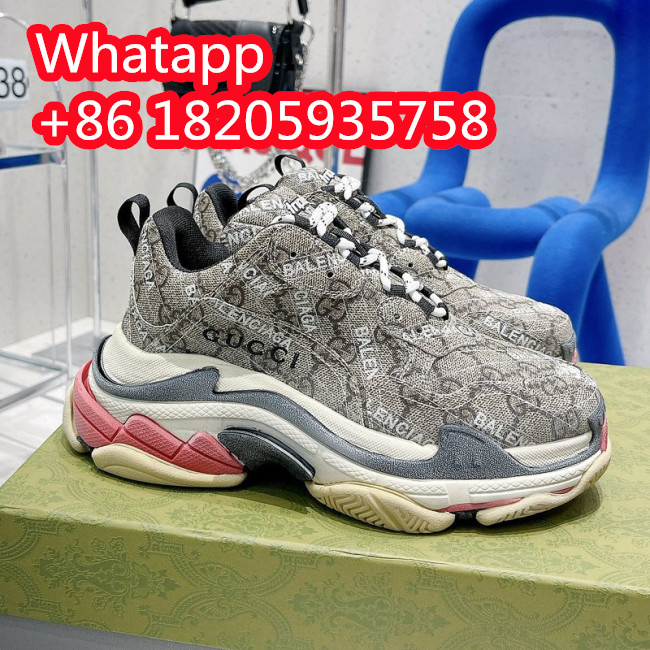 Gucci x Balenciage Womens Shoes Sneakers Luxury Brand Triple S Sneaker Whatapp