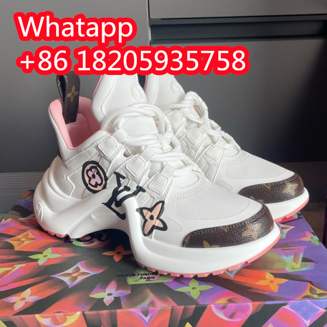 Louis Vuitton Women Shoes Sneakers Luxury Brand Design Fashion LV ARCHLIGHT SNEAKER with Original Box 1A93XA Whatapp