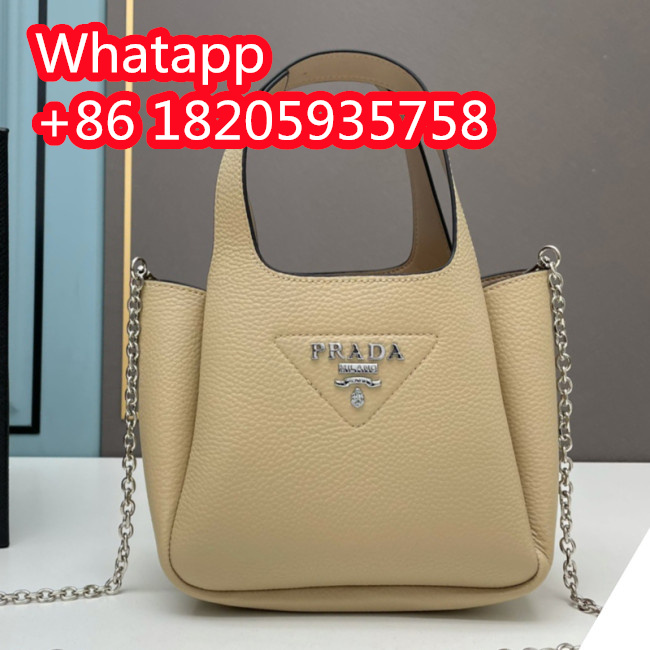 Prada Womens Shoulder Bags Leather Shopping Bag with Original Box Whatapp