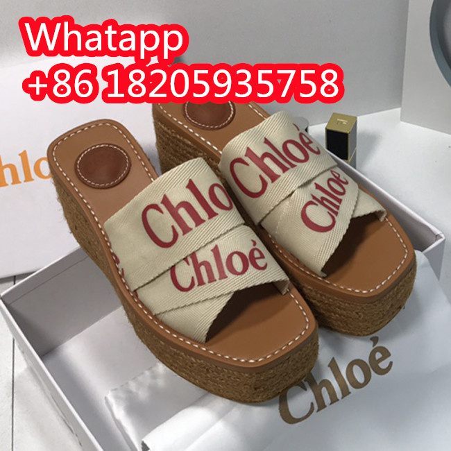 Chloe Womens Shoes Mule Slides Sandals Slippers Luxury Brand with Original Box Summer Design Whatapp