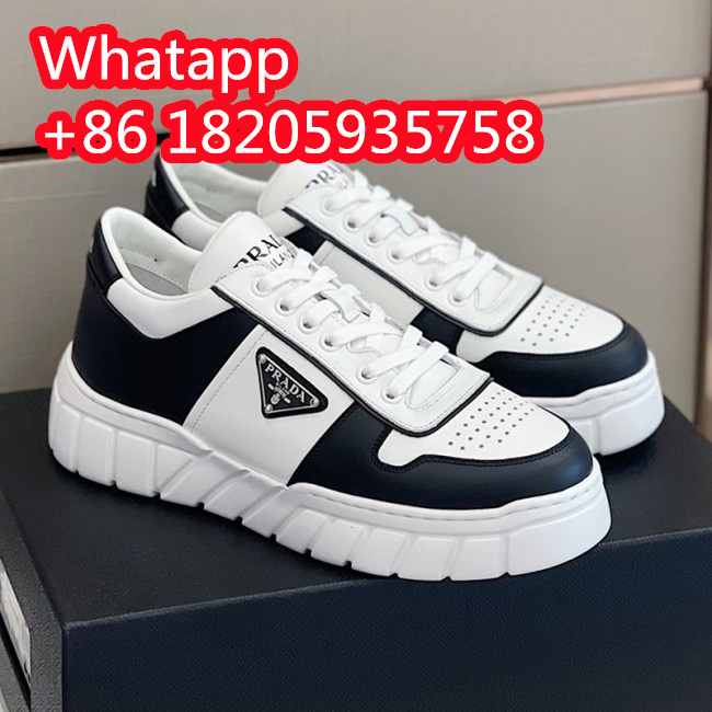 Prada Mens Shoes Casual Luxury Brand Breathable Sneakers with Original Box Whatapp