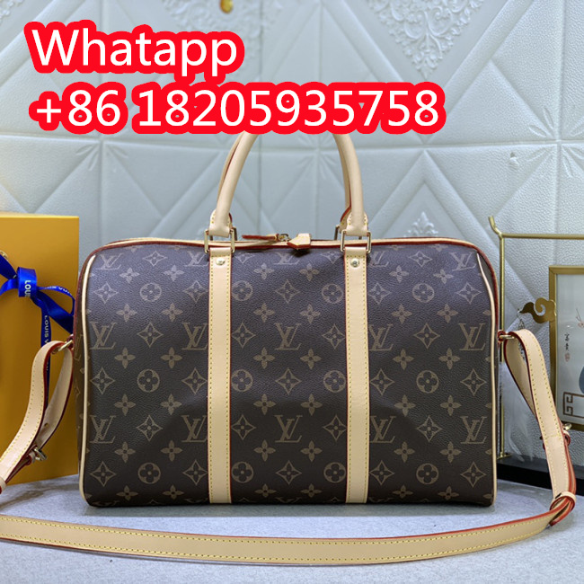 Louis Vuitton Womens and Mens Unisex Bags Luxury Brand KEEPALL BANDOULIÈRE 35 without Original Box M42426 Whatapp