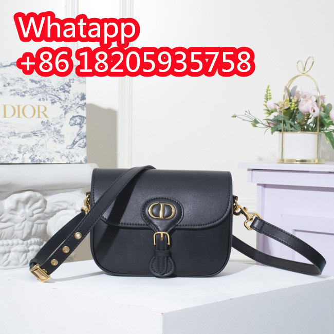 Dior Womens Bag Luxury Brand Design Fashion Type Medium Dior Bobby Bag Black Box Calfskin Whatapp