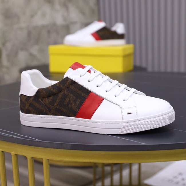 Fendi Mens Shoes Fashion Sneakers Luxury Brand Casual Shoes for Men with Original Box Whatapp