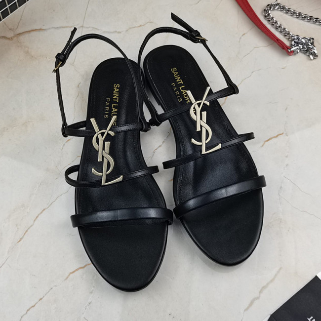 Yves Saint Laurent YSL Women Shoes Sandals Slippers Luxury Brand Genuine Leather Sole Womens Slippers with Original Box Whatapp