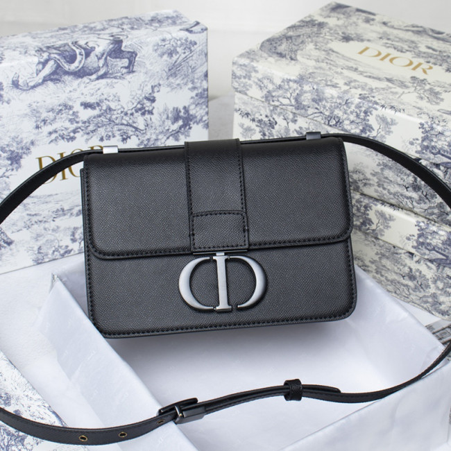 Dior Womens Bags 30 MONTAIGNE BAG Black Ultramatte Grained Calfskin Whatapp