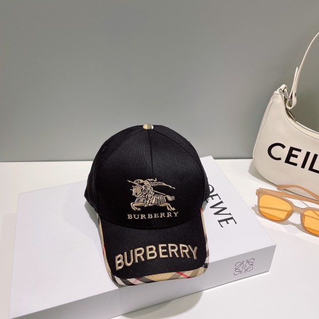 Burberry Womens Mens Cap Baseball Hat Luxury Brand with Original Box