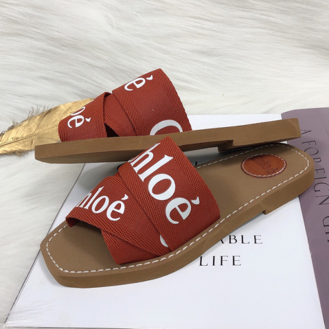 Chloe Womens Shoes Mule Slides Sandals Slippers Luxury Brand with Original Box Summer Design Whatapp