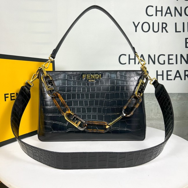 Fendi Womens Bags Shoulder Bags Luxury Brand FENDI O Lock with Original Box Whatapp