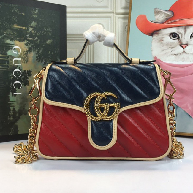 Gucci Womens Bags Handbags Shoulder Messenger Bags Luxury Brand Online Exclusive GG Marmont mini bag with Original Box 583571 1X5CG 6775 Whatapp