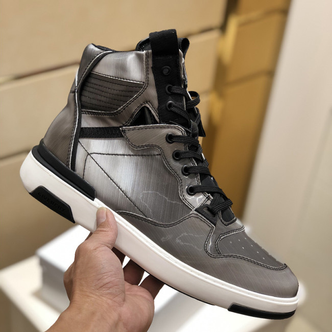 Givenchy Men Shoes Boots Fashion Sneakers Luxury Brand Wing Mid Three Tone Sneakers In Leather Whatapp