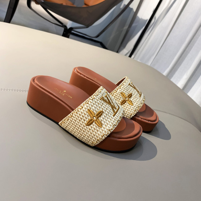 Louis Vuitton Womens Shoes Flatform Mule Whatapp