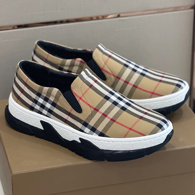 Burberry Men Shoes Fashion Sneakers Luxury Brand Vintage Cotton Sneaker with Original Box Whatapp