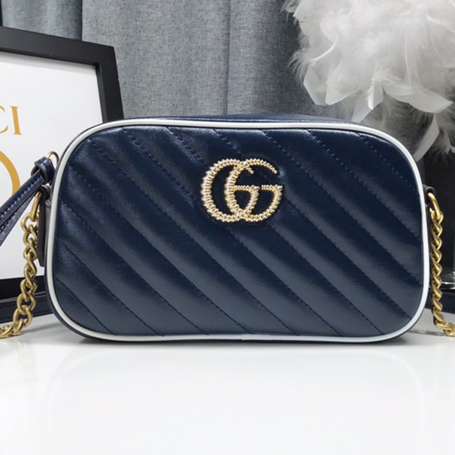 Gucci Womens Bags GG Marmont small matelassé shoulder bag Luxury Brand with Original Box 447632 DTD1T 1000 Whatapp