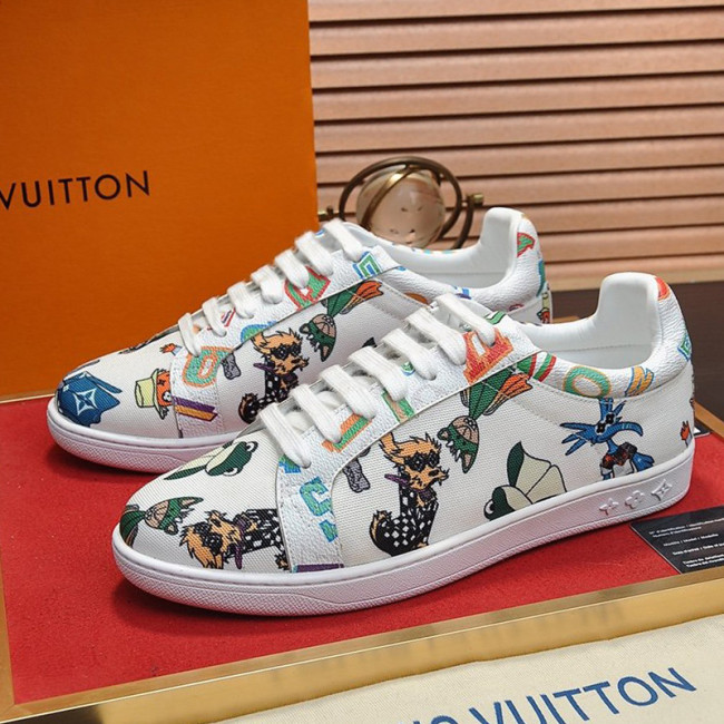 Louis Vuitton Men Shoes Fashion Sneakers LUXEMBOURG SNEAKER Monogram Luxury Brand with Original Box Whatapp