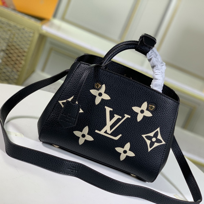 Louis Vuitton Womens Bags Crossbody Bags Luxury Brand MONTAIGNE BB Bicolor Monogram Empreinte Leather with Original Box Whatapp