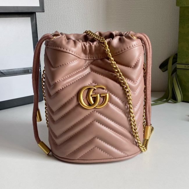 Gucci Womens Bags Shoulder Bag Luxury Brand Leather GG Marmont Mini Bucket Bag with Original Box 575163 DTDRT 1000 Whatapp