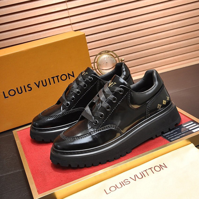 Louis Vuitton Men Shoes Fashion Casual Design Fashion Sneakers Luxury ABBESSES DERBY Black 1A5XKK Whatapp