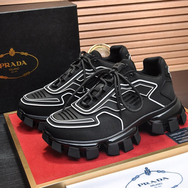 Prada Mens Shoes Sneakers Casual Shoes for Men Luxury Brand Breathable Fashion Cloudbust Thunder Technical Fabric Sneakers with Original Box Whatapp