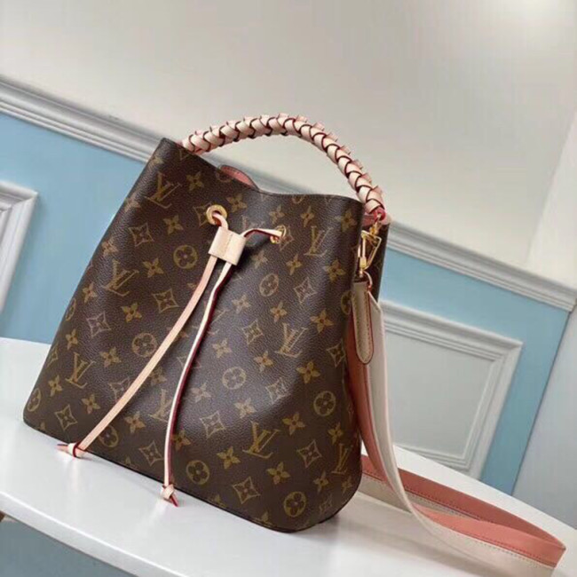 Louis Vuitton Womens Bags Luxury Brand Fashion Type NÉONOÉ MM Monogram coated canvas M45577 with Original Box Whatapp