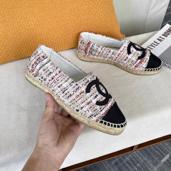 Chanel Women Shoes Fashion Espadrille Luxury Brand Casual Shoes for Women ESPADRILLE with Original Box Espadrilles Whatapp