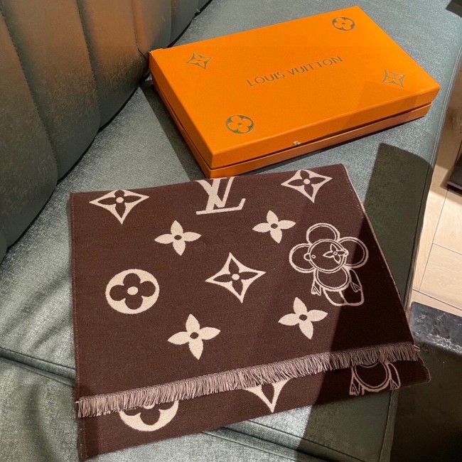 Louis Vuitton Scarves Men Womens Fashion Scarf with Original Box Whatapp