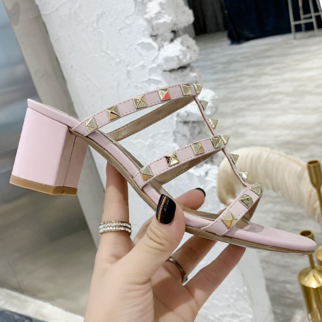 Valentino Women Shoes Mule Flip Flop Sandals ROMAN STUD SLIDE SANDAL IN QUILTED NAPPA with Original Box Luxury Brand Whatapp