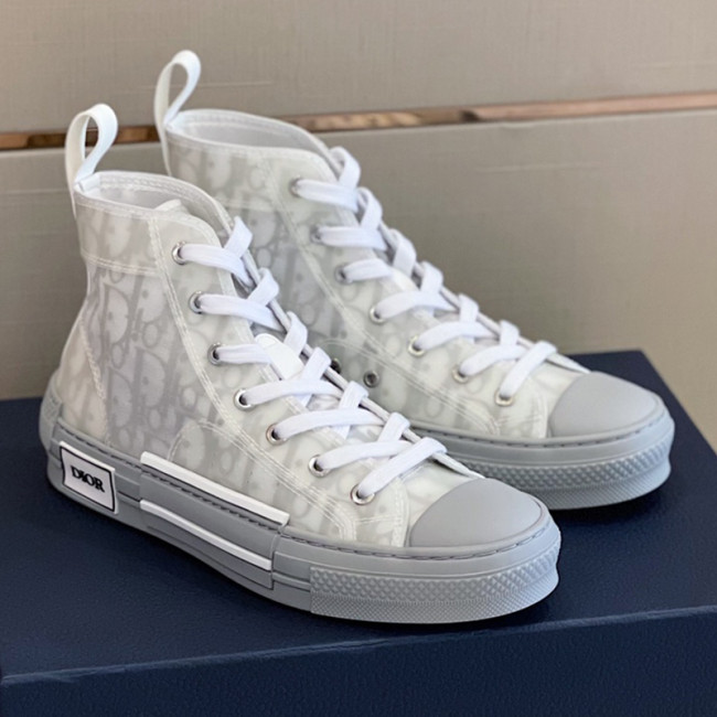 Dior Mens Shoes Sneakers Casual Luxury Brand B23 HIGH-TOP SNEAKER Dior Oblique Canvas with Original Box 3SH118ZMK_H761 Whatapp