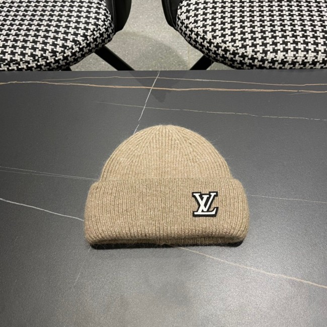 Louis Vuitton Womens Mens Cap Knit Hat Luxury Brand with Original Box