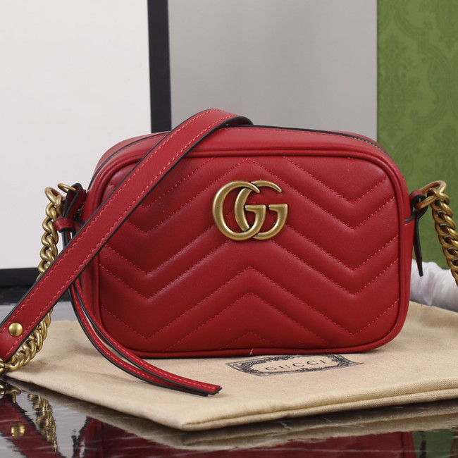 Gucci Womens Bags GG Marmont matelassé mini bag Gucci shoulder bag Luxury Brand with Original Box 448065 DTD1T 5729 Whatapp