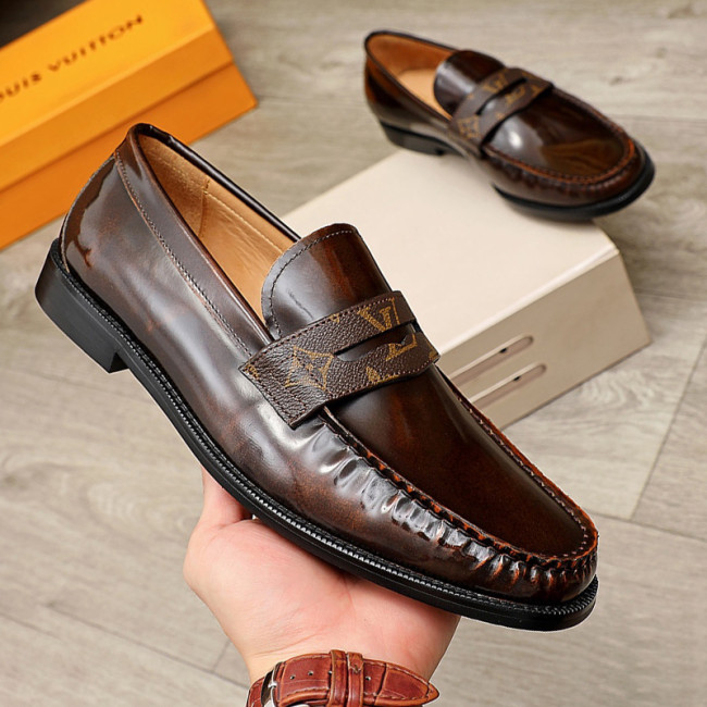 Louis Vuitton Men Shoes Luxury Brand LV Loafers Shoes with Original Box LVXNBA LV LOAFER 1A909X Whatapp