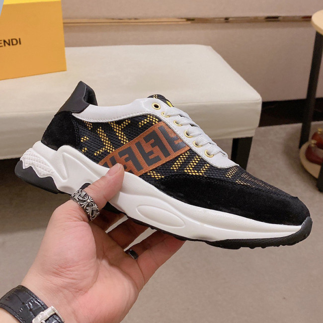 Fendi Mens Shoes Fashion Sneakers Luxury Brand Casual Shoes for Men with Original Box Whatapp