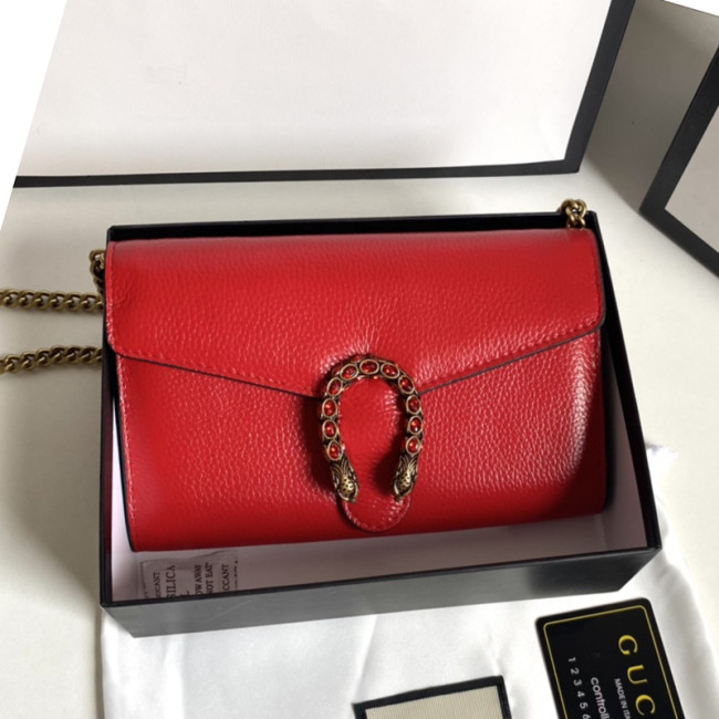 Gucci Womens Bags Crossbody Shoulder Messenger Bags Luxury Brand Dionysus GG Supreme chain wallet