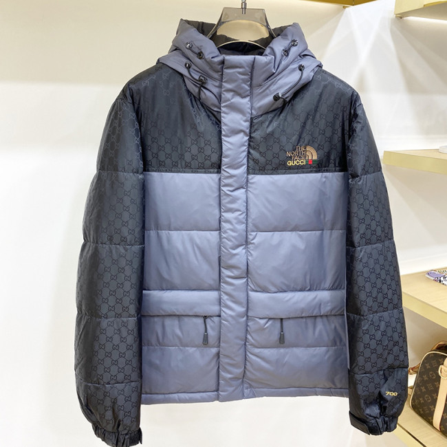 Gucci X The North Face Design Mens Womens Winter Windprood Down Jackets Keep Warm 90% White Duck Down Whatapp