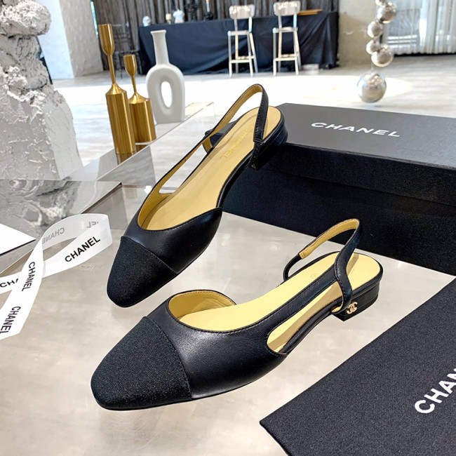 Chanel Womens Shoes Slingbacks Luxury Brand Wedding Casual Shoes for Women with Original Box Whatapp