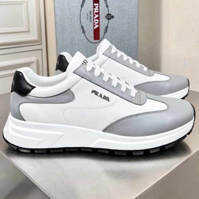 Prada Mens Shoes Casual Luxury Brand Breathable Sneakers with Original Box Whatapp