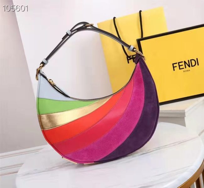 Fendi Womens Bags Shoulder Handbags Luxury Brand Fendigraphy Small Leather bag with multicolor inlay 8BR798AJSRF1HNU Whatapp