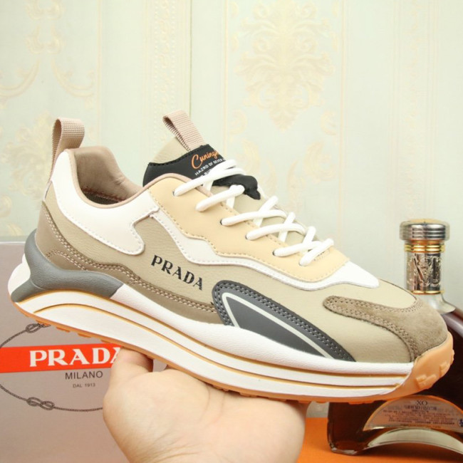 Prada Mens Shoes Sneakers Casual Shoes for Men Luxury Brand Breathable Fashion Sneakers with Original Box Whatapp