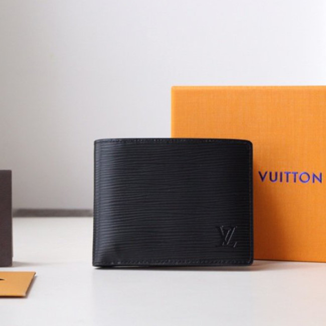 Louis Vuitton Mens Womens Clutch Wallet Purse Luxury Fashion MULTIPLE WALLET Black EPI Leather M60662 Whatapp