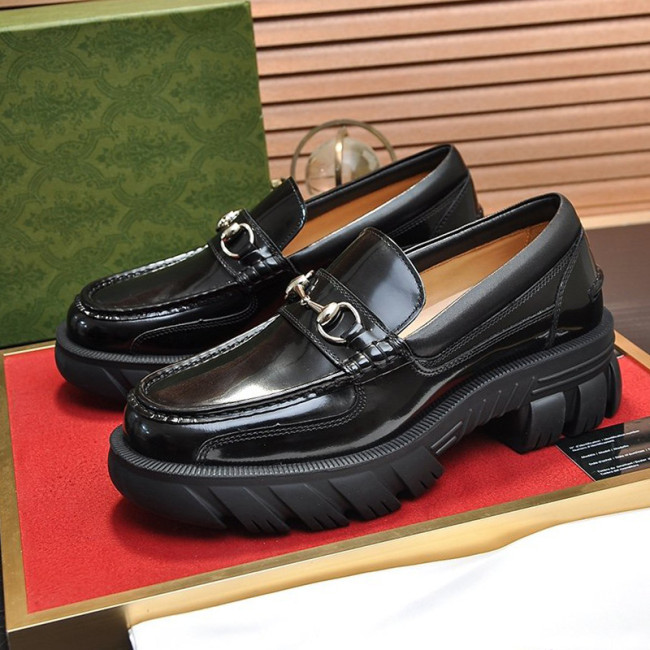 Gucci Mens Shoes Leather Design Luxury Brand Business Dress Shoes for Men with Original Box Whatapp