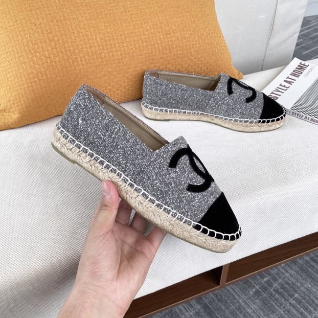 Chanel Women Shoes Fashion Espadrille Luxury Brand Casual Shoes for Women ESPADRILLE with Original Box Espadrilles Whatapp