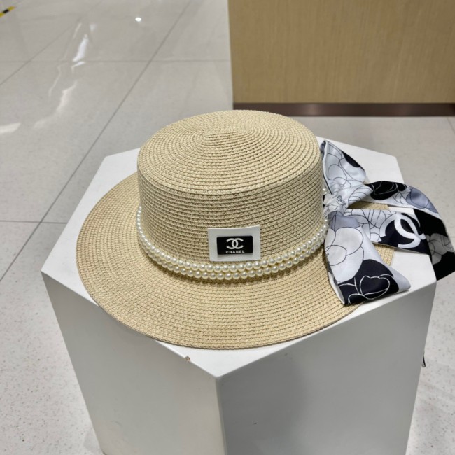 Chanel Womens Hats Luxury Brand Bucket Hat Straw Hat with Original Box